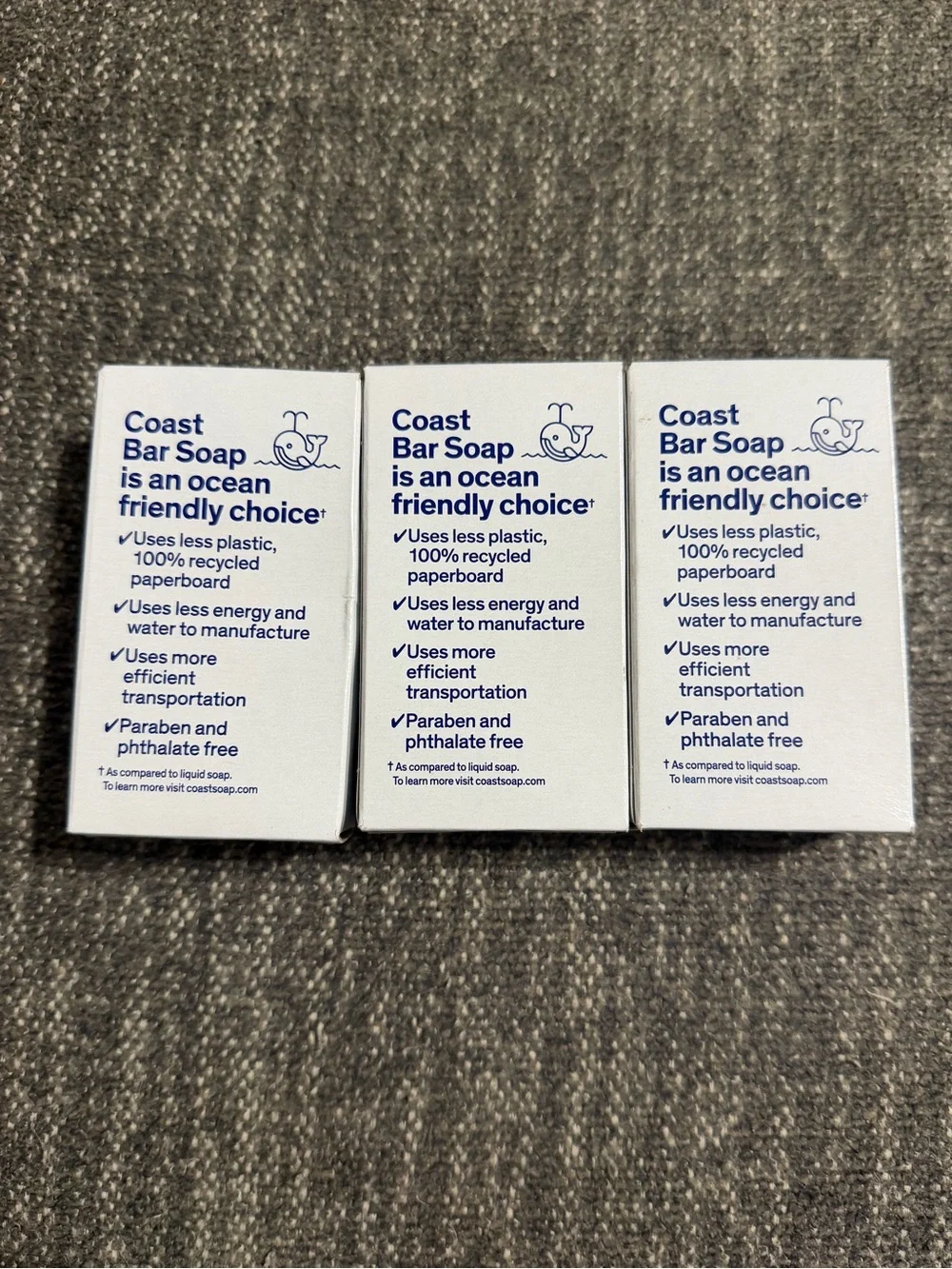 Vintage Coast Bath Bar Deodorant Soap Made in USA Lot Of 3 - Sealed